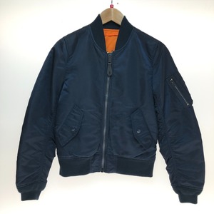 ** ALPHA Alpha MA-1 nylon jacket M size TA7010-267 navy scratch . dirt equipped 