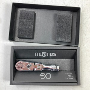 ＊＊ nepros ネプロス ショートフレックスラチェットハンドル 差込角9.5mm NBC390F シルバー 目立った傷や汚れなし