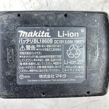 ＊＊ MAKITA マキタ 18V 125mm 充電式ディスクグラインダ (バッテリ1個付) 充電器なし GA504DN ブルー 傷や汚れあり_画像8