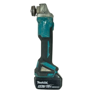 ＊＊ MAKITA マキタ 18V 125mm 充電式ディスクグラインダ (バッテリ1個付) 充電器なし GA504DN ブルー 傷や汚れあり