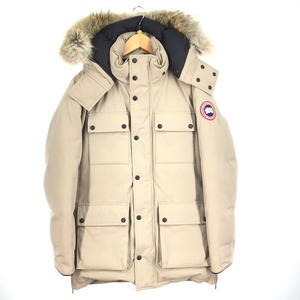 $$ CANADA GOOSE Canada Goose BANCROFT| Bank loft down jacket 3341JM beige a little scratch . dirt equipped 