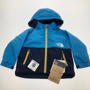 □□ THE NORTH FACE ザノースフェイス コンパクトノマドジャケット 80cm NPB72257 ブルー×ネイビー 目立った傷や汚れなし