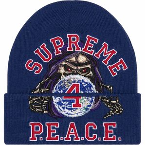Supreme aoi Peace Embroidered Beanie Navy