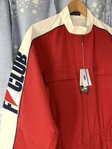 未使用オートラマ ドライビングウェア ツナギ LL 赤 1980年代 長袖つなぎ 作業服 マツダ フォード_画像4