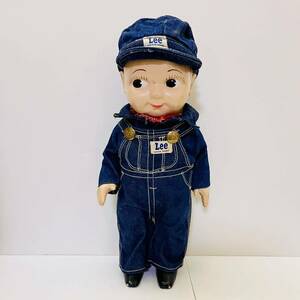 【Buddy Lee デニム オーバーオール ロングL】プラスチック バディリー バディーリー ドール 人形 ヴィンテージ 50s Denim Overalls