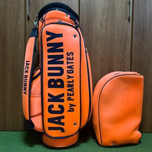 【JACK BUNNY by PEARLYGATES】キャディバッグ 人気 ゴルフ ジャックバニー パーリーゲイツ オレンジ 男女