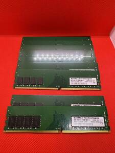 SanMaxTechnologies 8GB 1Rx8 PC4-2666V-UA2-11 7枚 PC4-2400R-UA0-11 2枚デスクトップPC用DDR4メモリ　8GB2種9枚セット計72GB 管17