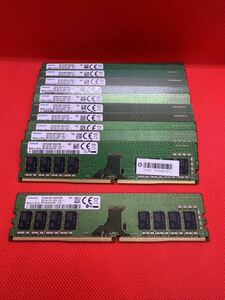 SAMSUNG 8GB 1Rx8 PC4-2666V-UA2-11 デスクトップPC用DDR4メモリ8GB　11枚セット計88GB 管6