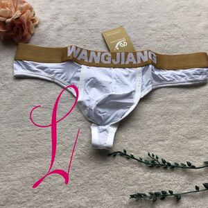 新品 メンズ　Lサイズ　WANGJIANG 触り心地超いい　リング　パックリ　Tバック　sexy パンツ　ショーツ　 エロカッコいい ビキニ　ブリーフ