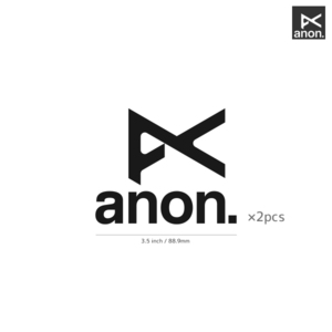 【ANON】アノン★05★ダイカットステッカー★切抜きステッカー★2枚入り★3.5インチ★8.8cm