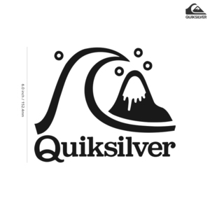 【QUIKSILVER】クイックシルバー★07★ダイカットステッカー★切抜きステッカー★6.0インチ★15.2cm