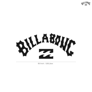 【BILLABONG】ビラボン★02★ダイカットステッカー★切抜きステッカー★8.0インチ★20.3cm