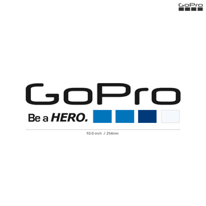 【GO-PRO】ゴープロ★04★COLOR★カラー★ダイカットステッカー★切抜きステッカー★10.0インチ★25.4cm