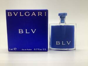 u9195 BVLGARI ブルガリ　ブルー プールオム オードトワレ 5mL ミニ香水 残量7割程