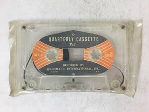 #*T170 unopened GROLIER INTERNATIONAL QUARTERLY CASSETTE Fall cassette tape *#