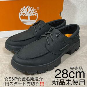 1円スタート売切り 新品未使用 Timberland ティンバーランド ORIGINAL ULTRA MOC TOE OX オリジナル ブーツ 28cm ブラック