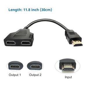 HDMI кабель 1080P мужской - двойной HDMI женский мультимедиа интерфейс HDMIsplita адаптер 1-2 way HDMI HD LED LCD TV для U54