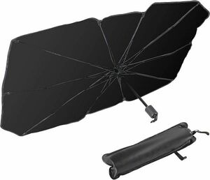  car sun shade - car front folding type car parasol sunshade UV storage pouch attaching front glass for normal car L size Y76