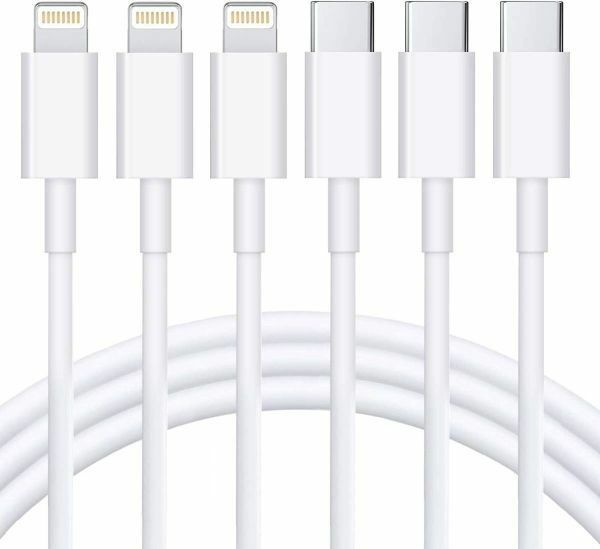 USB-C ライトニングケーブル 1.8M 3本セット MFi認証 タイプc iphone 充電 ケーブル type-c lightning ケーブル V6