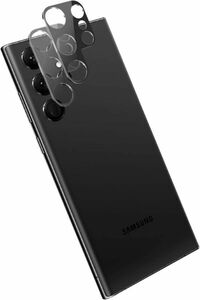 【2枚セット】Galaxy S22 Ultraカメラフィルム 強化ガラスフィルム レンズ保護 全面保護フィルム カメラフィルム V80