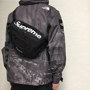 ☆ 17SS Supreme シュプリーム Waist Bag ウエストバッグ ショルダーバッグ ボディーバッグ バッグ box logo ボックスロゴ (ブラック黒)GSC