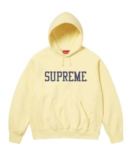 ☆ 23AW Supreme シュプリーム Varsity Hooded Sweatshirt バーシティー スウェット パーカー カレッジ ハーバード logo ロゴ (黄S)GGH