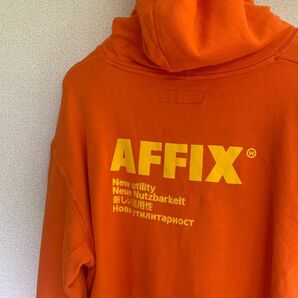 AFFIX アフィックス Basic Hoodie パーカー トレーナー　オレンジ　フーディー