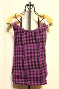 VOLCOM Volcom camisole One-piece check pattern M size 