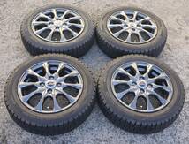 美品 4本セット AIRNOVA エアノヴァ 14×4.5J 100 +45 4H + スタッドレス DUNLOP WINTER MAXX 155/65R14 軽自動車 N-BOX タント ワゴンR_画像1