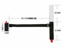 スキー板を楽々運べる！ スキー板専用ショルダーキャリアストラップ ベルクロ式 ストラップ調整可 ショルダーベルト HSX1011_画像6