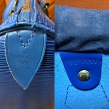 LOUIS VUITTON　ルイヴィトン　エピ　スピーディー25　ブルー　ミニボストン　ハンドバッグ　(240127)_画像8