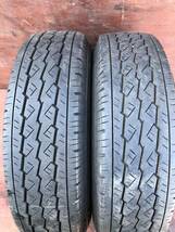 溝あり！BRIDGESTONE v600 185R14 8pr LT 18年製 14インチ 5J 5H114.3 ハブ67mm スチール ボンゴ バネット_画像7