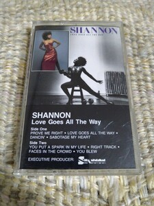 【輸入盤カセット】☆Shannonシャノン／ Love Goes All The Way☆☆【カセット多数セール中…】