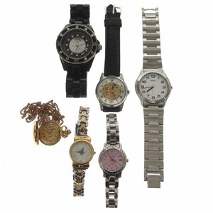 1円スタート 腕時計 まとめ6点セット SEIKO セイコー CITIZEN シチズン Wicca ウィッカ エコドライブ 他 クォーツ ソーラー 稼動品 含