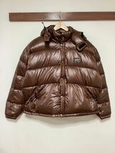 ゆ1212 Woolrich ウールリッチ ダウンジャケット M リップストップ ブラウン _画像1