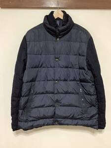 を1262 TOMMY HILFIGER トミーヒルフィガー ダウンジャケット M ネイビー 異素材切り替え