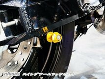 Z25-2GD CNC アルミ製 アルマイト加工済み レーシングスタンド フック ボルト M8 金色 GSX-R1100W TL1000R TL1000S 隼 汎用_画像8