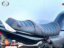 W1-4RD タックロールシート シートベルト 金具付き レザーシート 防水 後部座席部分アンコ抜き 赤 CB400SF CB400SB NC39 NC42 VTEC Revo用_画像8