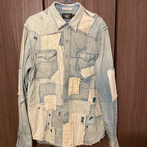 ダブルアールエルリメリミテッドエディションデニムシャツサイズL RRL Ralph Lauren