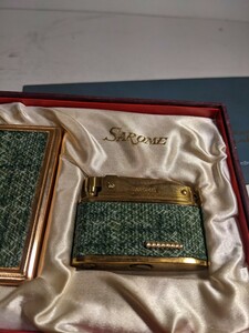 SAROME サロメ Smoking Set スモーキングセット ライター シガレットケース アンティーク 昭和レトロ