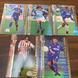 panini　CALCIO2001　PREMIUM　ルイ　コスタ、ポドルスキ、エジムンド、ルカ　トニ、ムトゥ　5枚セット