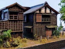 1/150　ジオラマ 昭和の風景　淵沿いのそば屋と化粧品店。_画像8