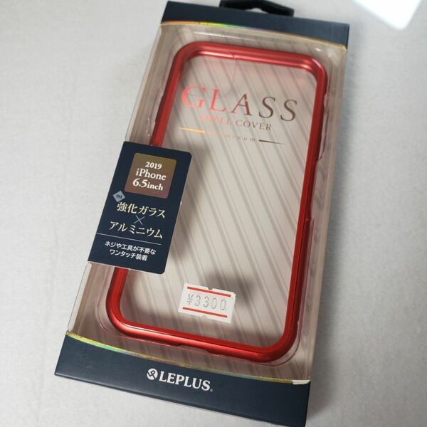 iPhone 11 Pro Max ガラス＆アルミケース レッド 0491