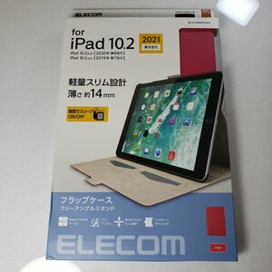 iPad 10.2インチ ソフトレザー フラップケース ピンク 0037