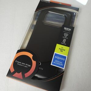 AQUOS R6 耐衝撃ハイブリッドケース マットブラック 0633