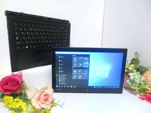 動作良 2-in-1 タブレットPC キーボード付き Core m7-6Y75 8GB☆SSD128GB 超高速☆フルHD 12.5型☆東芝 R82/B☆Office2021 Pro◆Win10 Pro