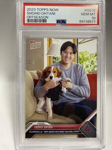 【PSA10】2023 Topps Now 大谷翔平 カード MVP 24時間 限定 犬 デコピン OS-19 Shohei Ohtani MLB プロ野球 ドジャース 山本由伸2