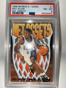 【PSA8】Ray Allen レイ・アレン 1996-97 Skybox E-X2000 Net Assets RC ルーキー カードNBA