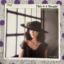 【7inch】◆即決！◆美盤 中古■【桜田淳子 / This Is a Boogie / 刹那Tic】和モノ 7インチ EP■SV7153 矢野顕子 アイドル 昭和_画像1