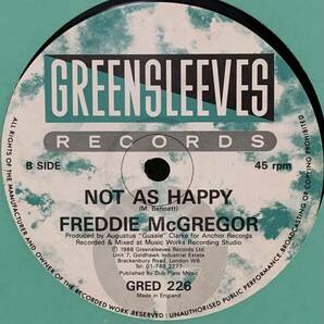 LOVERS! 12! FREDDIE McGREGOR & CYNTHIA SCHLOSS/NOT AS HAPPY! ラバーズ! デュエット! GREENSLEEVES!の画像3